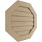 Ekena Millwork Timberthane Knotty Pine Octagonal Faux Wood Non-Functional Gable Vent, Primed Tan, 18"W x 18"H GVUROC18X18DKPPR - alternate 5